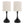 Genie - Contemporary Table Lamp (Set of 2) - Matte Black / Oatmeal
