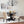 Mytzi - 5 Piece Dining Set, Cross-Buck Dining Table With 4 Stylish Chairs - Black / Beige