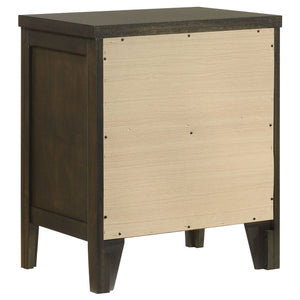 Clement - 2 Drawer Nightstand Bedside Table - Espresso
