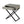 Koda - End Side Table Nightstand, Drawer And Cross Base