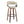 Vintage Mod - Mid Century Modern Fixed Height Barstool With Swivel & Round Footrest (Set of 2)