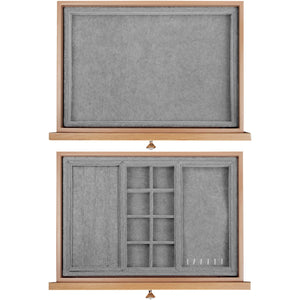 Keypad Fireproof Jewelry Safe with Suede-Lined Storage - White