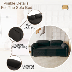 Sofa, Dual Purpose Lounge With Retractable Queen Size Bed