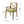 7 Pieces Acacia Wood Outdoor Dining Set with Green Cushions