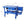 Mobile Tear Down Table With 3.5 Gallon Parts Washer And 110V Pump - Blue