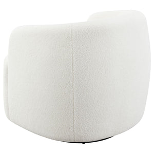 Denae - Upholstered Swivel Chair - Ivory