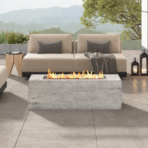 U_STYLE Outdoor Rectangular Propane Fire Pit 41.9" 40000 BTU