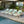 White Iron & Teak Finish Chaise Lounge Set
