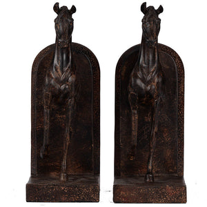 S/2 5x4x10.5' Trotting Horse Bookends