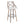 Charlotte - Farmhouse Fixed Height Barstool With Swivel & Round Footrest (Set of 2) - Light Gray / Cream