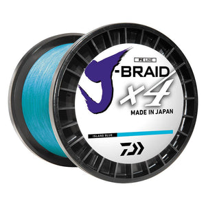 Daiwa J-BRAID x4 Braided Line - 30 lbs - 300 yds - Island Blue - TRAPSKI
