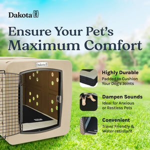 Dakota 283 G3 Washable Portable Padded Kennel Mat Crate Bed for Dogs/Pets, Large - TRAPSKI