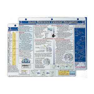 Davis Quick Reference Celestial Navigation Card - TRAPSKI