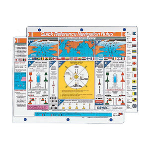 Davis Quick Reference International Navigation Rules Card - TRAPSKI