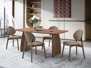 Hadasa Dining Table - Walnut
