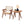 Armchair And Matching Square End Table, 2 Piece Living Room Set - Natural
