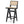 Keira - Bar Stool (Set of 2) - Black / Rattan