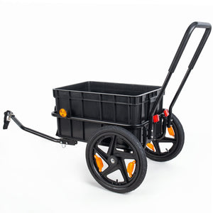 2-in-1 Bike Cargo Trailer Pushcart