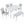 Dining Table Set With Crystal Decoration And Upholstered Chairs