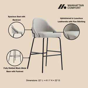 Gracie - Upholstered Barstool