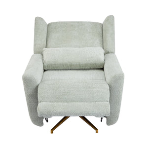 Power Recliner Chair Swivel with Boucle Upholstery and 360° Swivel