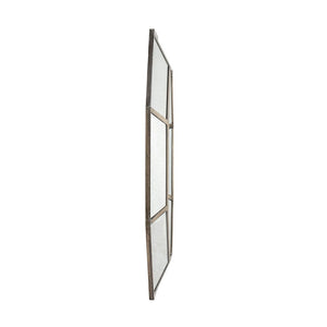 Oversized Octagon Mirror, Mid Century Modern Accent Mirror, For Living Room, Entryway, Bedroom, Hallway - Silver