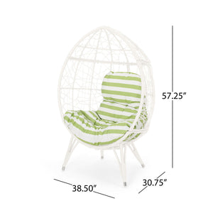 Cosmos - Round Hammered Iron Teardrop Chair