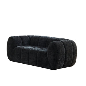Quilted Cloud Sofa With Rounded Armrests And Piano Key Backrest Design
