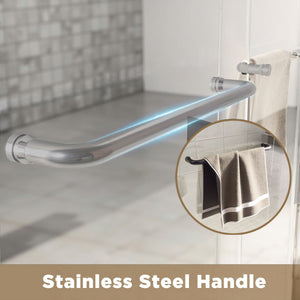 Double Sliding Shower Door With Explosion Proof Film