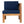 TOPMAX Outdoor 5-Piece Wood Sectional Patio Sofa Set with Blue Cushions