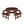 Outdoor 8 Person Round Picnic Table with Built-In Benches