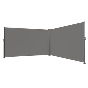 Retractable Side Awning 71" x 236" Full Aluminum Rust-Proof Patio Screen