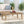 Outdoor Coffee Table With Slat Panel Top - Light Brown
