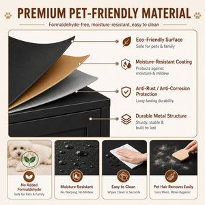 58" Metal Cat Litter Box Enclosure