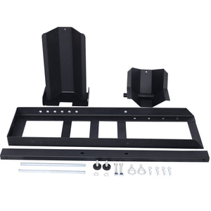 Heavy Duty Adjustable Motorcycle Stand / Wheel Chock 1800 Lb Capacity - Black
