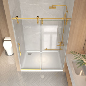 56-60" x 76" Frameless Sliding Shower Door