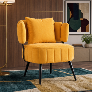 Decorative Armchair With Spring Seat Cushion
