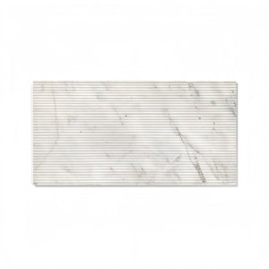 Snow Mountain Ol Textured Marble Tiles For Wall Decoration - White / Natural
