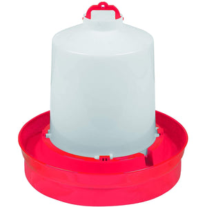 Little Giant Red Deep Base Poultry 2 GA. Waterer for Chickens & Birds (2 Pack)