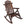 Durable Wooden Porch Rocker, Fir Log Rocking Chair