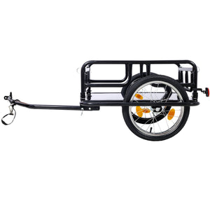 Foldable Bike Cargo Trailer with Universal Bike Hitch