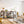 Tribesigns - Extra Long Narrow Sofa Console Table With 4 Tier Storage Shelves - Rustic Brown