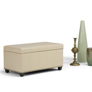 Amelia - Transitional Storage Ottoman Bench