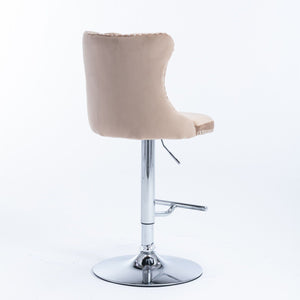 Swivel Adjustable Height Barstools Set of 2