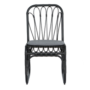 Outdoor Wicker Dining Chairs With Washable Cushions (Set of 2)
