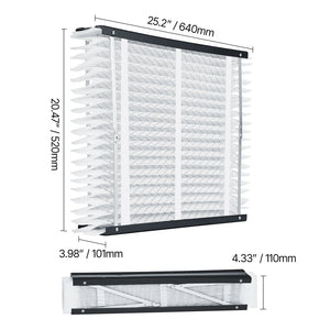 Air Filters MERV 11 Electrostatic Pleated HVAC Furnace Filter 4-Pack