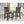 5 Piece Counter Dining Set With Table, Chairs - Black / Brown