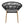 Cyril Outdoor Wicker Papasan Style Dining Chair with Teak Finished Leg and Dark Gray Faux Rattan - Set of 2