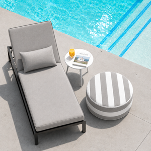 Outdoor Inflatable Ottoman 21"x21"x9"