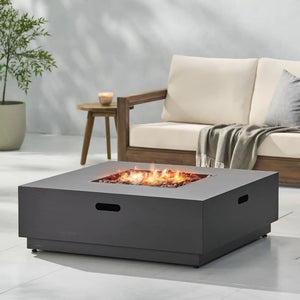 Modern Square Fire Pit With 50,000 BTU